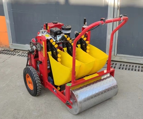 Hand push 3-6rows gasoline engine seed planting garlic planting machine gasoline garlic seeder planter